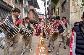 Newa Community Celebrates Nepal Sambat In Kathmandu, Nepal.