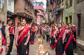 Newa Community Celebrates Nepal Sambat In Kathmandu, Nepal.