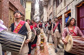 Newa Community Celebrates Nepal Sambat In Kathmandu, Nepal.