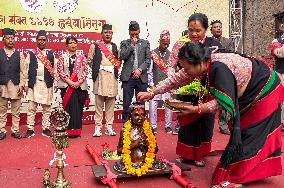 Newa Community Celebrates Nepal Sambat In Kathmandu, Nepal.