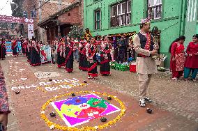 Newa Community Celebrates Nepal Sambat In Kathmandu, Nepal.