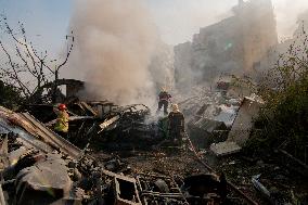 Aftermath Of Airstrikes In The Kafaat Neighborhood - Beirut