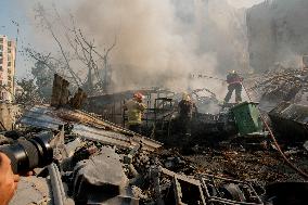 Aftermath Of Airstrikes In The Kafaat Neighborhood - Beirut