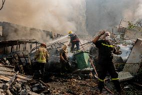 Aftermath Of Airstrikes In The Kafaat Neighborhood - Beirut