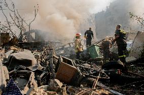 Aftermath Of Airstrikes In The Kafaat Neighborhood - Beirut