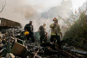 Aftermath Of Airstrikes In The Kafaat Neighborhood - Beirut