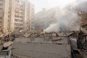 Aftermath Of Airstrikes In The Kafaat Neighborhood - Beirut