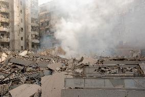 Aftermath Of Airstrikes In The Kafaat Neighborhood - Beirut