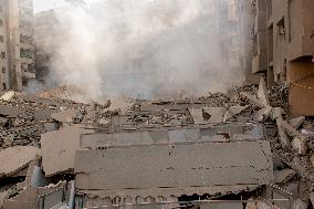 Aftermath Of Airstrikes In The Kafaat Neighborhood - Beirut