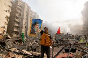 Aftermath Of Airstrikes In The Kafaat Neighborhood - Beirut