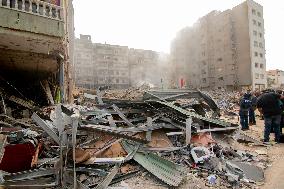 Aftermath Of Airstrikes In The Kafaat Neighborhood - Beirut