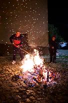 ''Fucacoste'' Festival In Orsara Di Puglia