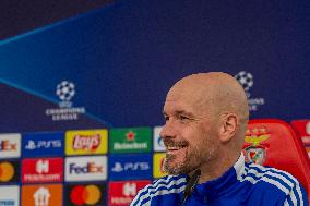 Press Conference By Ajax FC  Coach Erik Ten Hag Prior Their UCL Game Againist Benfica.