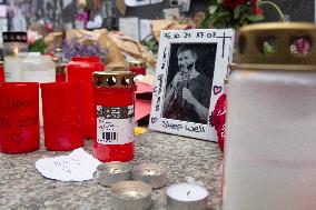 Memorial Wall For Liam Payne In Cologne