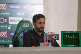 Ruben Amorim Head Coach Of The Sporting Club De Portugal Holds A Press Conference