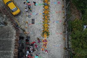 People Visit Cemeteries For Dia De Muertos In Cuetzalan