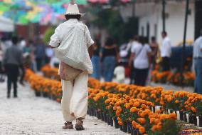 People Visit Cemeteries For Dia De Muertos In Cuetzalan