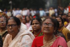 Minority People Protest In Bangladesh