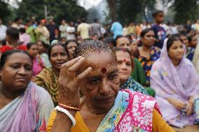 Minority People Protest In Bangladesh