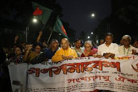 Minority People Protest In Bangladesh