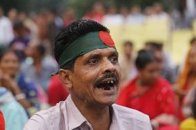 Minority People Protest In Bangladesh