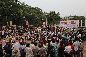 Minority People Protest In Bangladesh