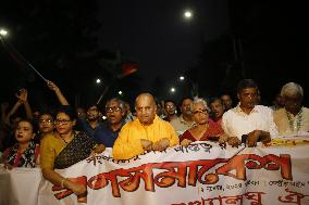 Minority People Protest In Bangladesh