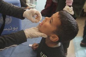 Delayed Polio Vaccinations Resume - Gaza