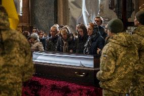 Funeral Ceremony For Vasyl Mykytyshyn And Yuriy Pronyuk In Lviv, Ukraine