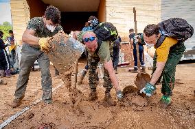 Volunteers In Valencia Floods