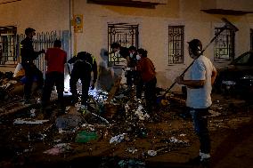 Volunteers In Valencia Floods