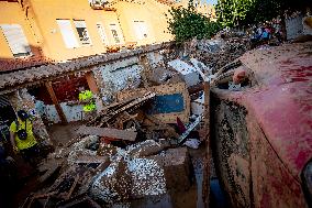 Volunteers In Valencia Floods