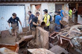 Volunteers In Valencia Floods