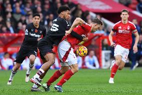 Nottingham Forest FC v West Ham United FC - Premier League