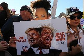 National Women's March Held In Washington DC