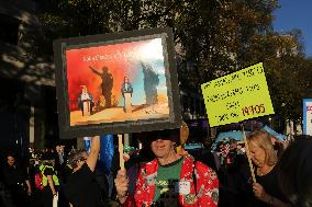 National Women's March Held In Washington DC