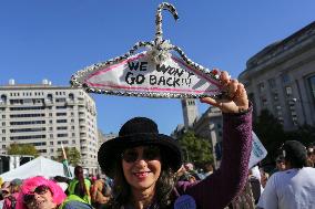 National Women's March Held In Washington DC