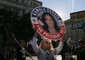 National Women's March Held In Washington DC