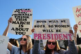 National Women's March Held In Washington DC