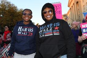 National Women's March Held In Washington DC