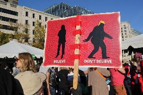 National Women's March Held In Washington DC