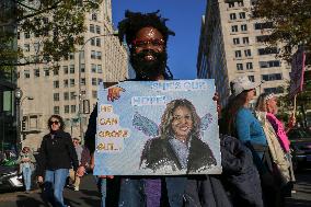 National Women's March Held In Washington DC