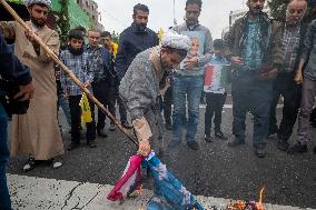 Iranians Burn U.S. And Israeli Flags In Tehran