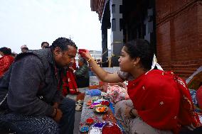 Bhai Tika Observed In Nepal