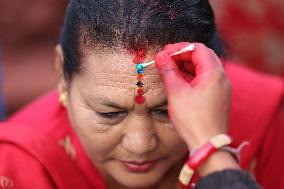 Bhai Tika Observed In Nepal