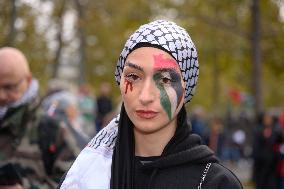 Pro-Palestine And Pro-Liban Rally - Paris