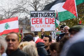 Pro-Palestine And Pro-Liban Rally - Paris