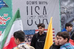 Iran-Marking The Anniversary Of The U.S. Embassy Occupation In Tehran