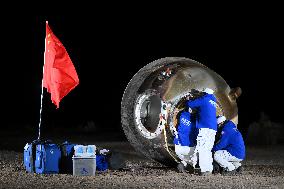 Return capsule of the Shenzhou-18 manned spaceship