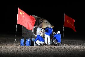 Return capsule of the Shenzhou-18 manned spaceship